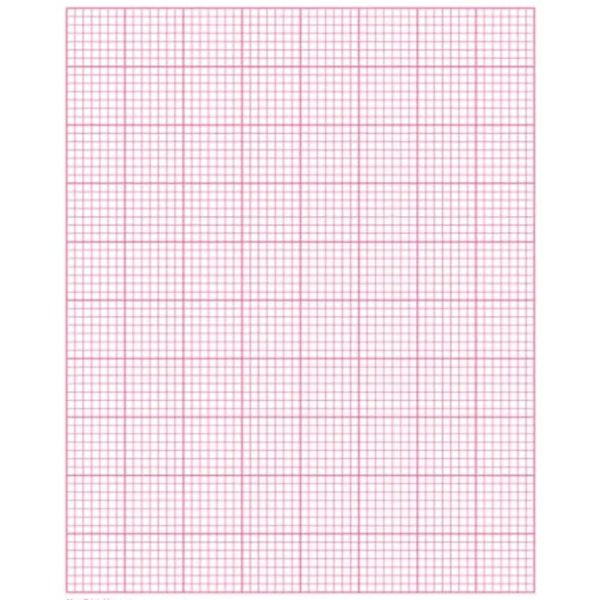 Graph Sheet - A4 Size Red Color