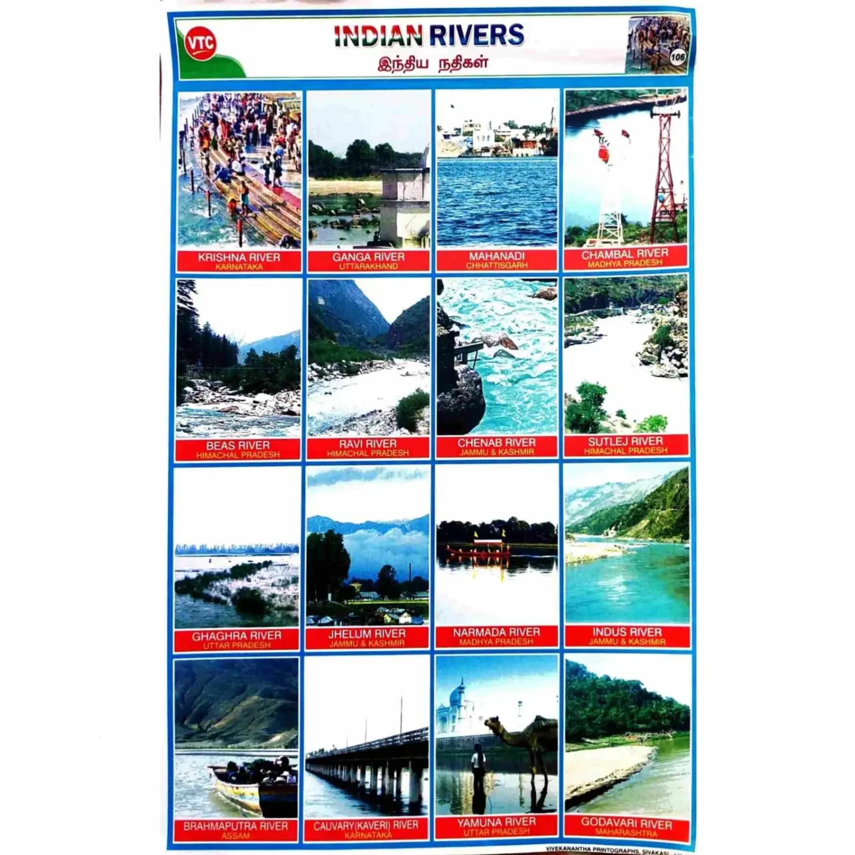 Indian Rivers School Project Chart Stickers